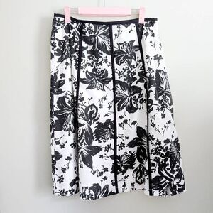 Vintage 90s Mix Nouveau Floral A-Line Skirt